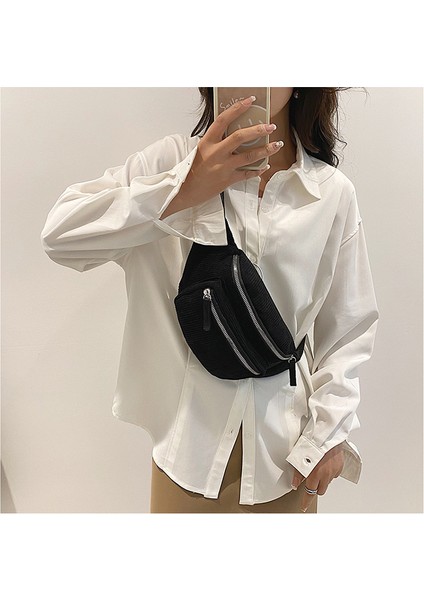 Çapraz Askılı Çanta Taşınabilir Yüksek Kaliteli Kadife Malzeme Nefes Alabilen Düz Renk Stili , Pembe (Yurt Dışından) modelleri