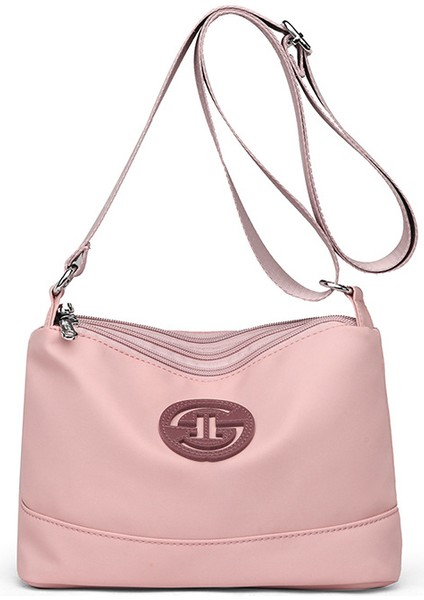 Çapraz Askılı Çanta Taşınabilir Yüksek Yoğunluklu Aşınmaya Dayanıklı Naylon Kumaş Mükemmel Işçılik Küçük, Pembe (Yurt Dışından)