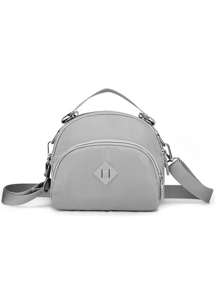 Çapraz Askılı Çanta Taşınabilir Yüksek Kaliteli Naylon Kumaş Rahat ve Nefes Alabilir, Gri (Yurt Dışından)