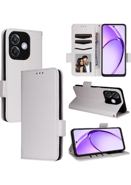 Oppo A40 4g Yan Toka Cüzdan Pu Deri Manyetik Kart Için Flip Case (Yurt Dışından)