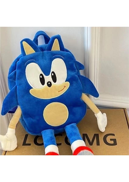 Sonic Peluş Çanta Süper Sonic Fare Kirpi Çocuk Oyuncak Sırt Çantası (Yurt Dışından)