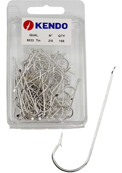 8033 Tin 2/0 100 Adet Olta Iğnesi