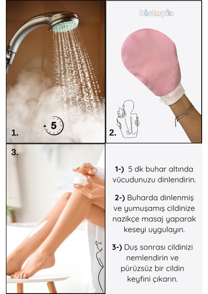 Banyo Duş Kesesi Peeling Eldiveni Doğal Bakım İpek Kadın ve Erkek