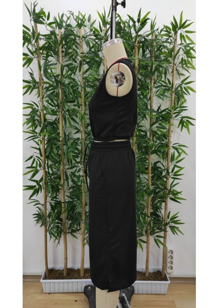 Kadın Iki Iplik Crop Etek Ikili Takım indirimleri