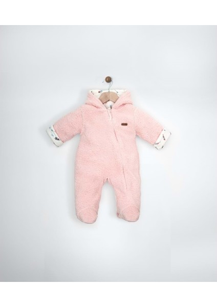 Minicorn Kızılderili Kışlık Bebe Kozmonot Tulum 2352 - Pembe - 3-6 Ay