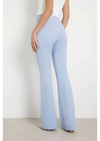 Kadın Yüksek Bel Flare Jean Pantolon