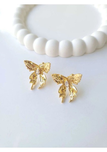 Çelik Gold Kelebek Küpe fiyatları