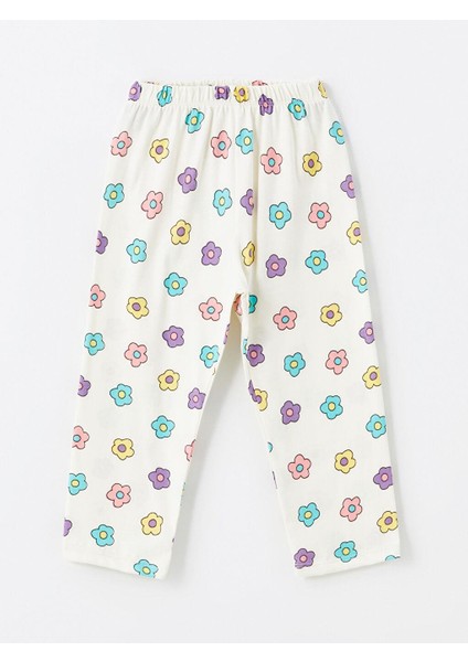 Baskılı Polo Yaka Kısa Kollu Çiçekli Kız Bebek Pijama Takım fırsatları