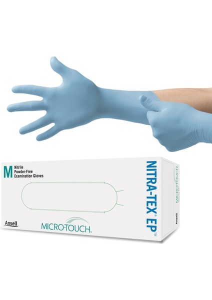 Mıcro-Touch® Nıtra-Tex® Ep Nitril Muayene Eldiveni Medium (7.5 - 8) 100 Adet/kutu