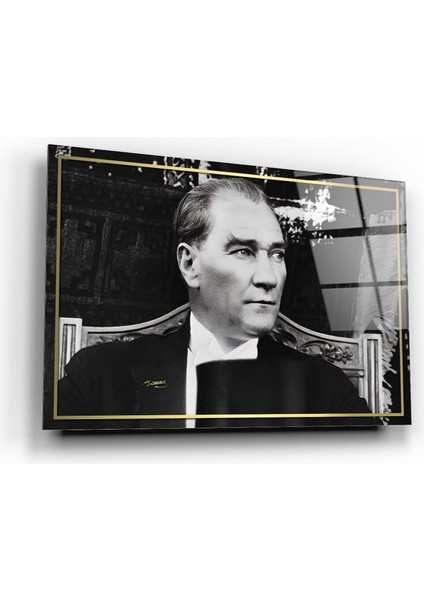 Atatürk Cam Tablo | Hediyelik, Dekoratif, Ofis, Mutfak