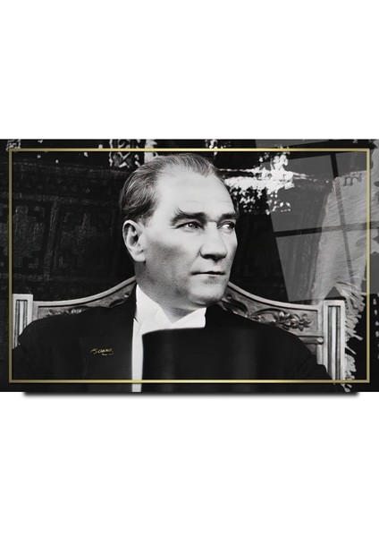 Atatürk Cam Tablo | Hediyelik, Dekoratif, Ofis, Mutfak