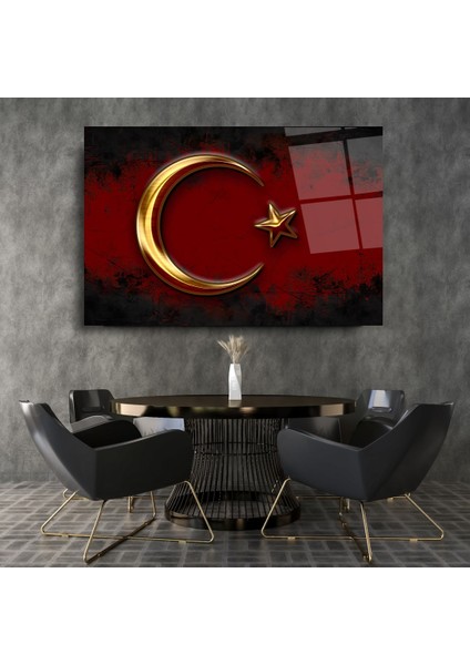 Bayrak Cam Tablo | Hediyelik, Dekoratif, Ofis, Mutfak