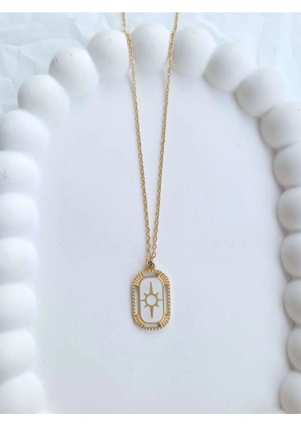 Çelik Gold Antik Kadın Kolye - Ancient
