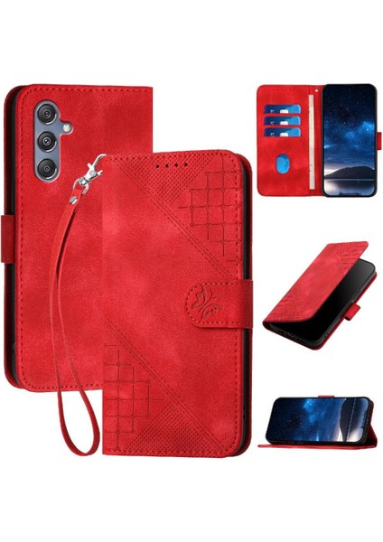 Ayrılabilir El ile Samsung Galaxy M34 ve Kredi Kartı Yuvası Için Flip Case (Yurt Dışından)