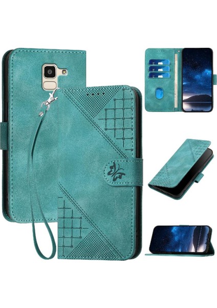 Ayrılabilir El Kayışı Yüksek Telefon ile Samsung Galaxy J6 2018 Için Flip Case (Yurt Dışından)