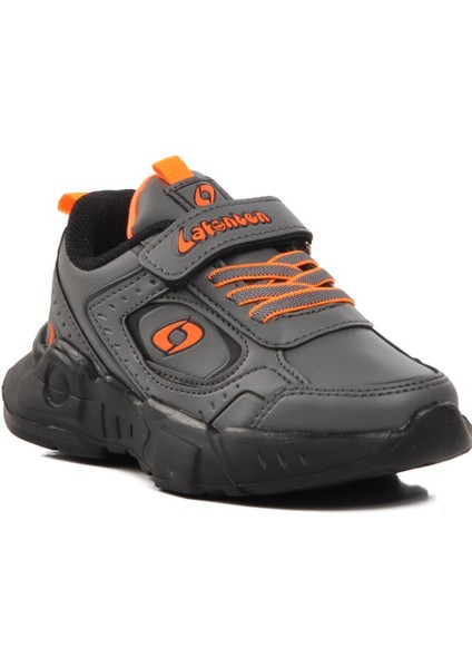 720-25k-P Füme-Turuncu Cırtlı Unisex Çocuk Sneaker