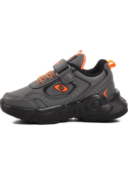 720-25k-P Füme-Turuncu Cırtlı Unisex Çocuk Sneaker
