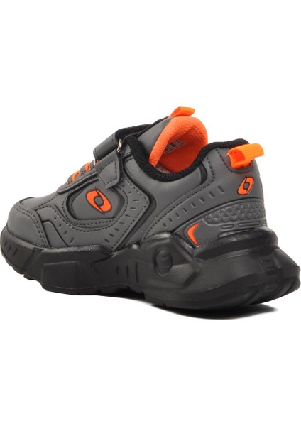 720-25k-P Füme-Turuncu Cırtlı Unisex Çocuk Sneaker
