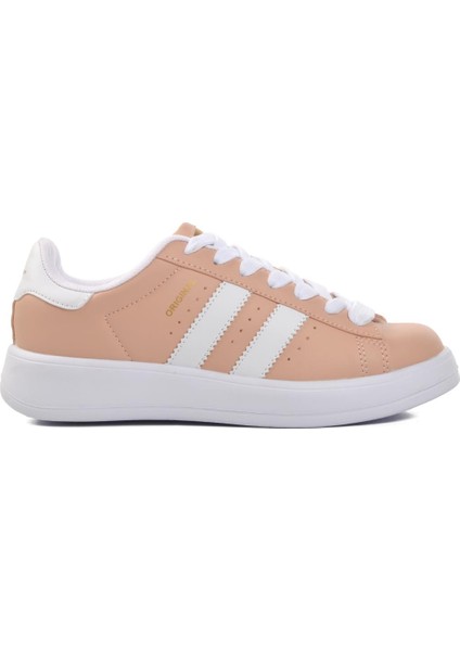 B-573 Pudra Kadın Bağcıklı Sneaker