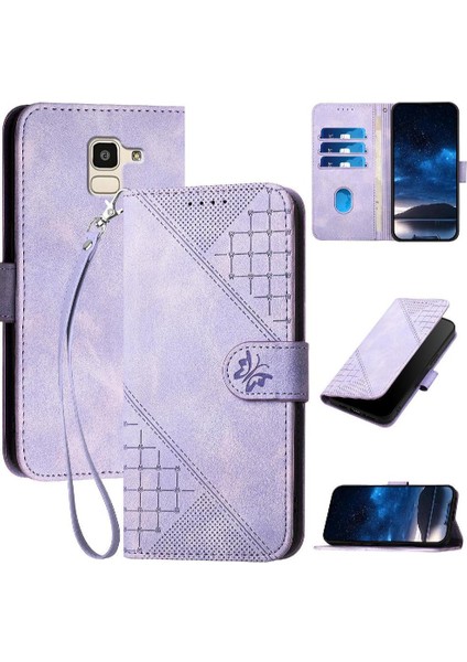 Ayrılabilir El Kayışı Yüksek Telefon ile Samsung Galaxy J6 2018 Için Flip Case (Yurt Dışından)