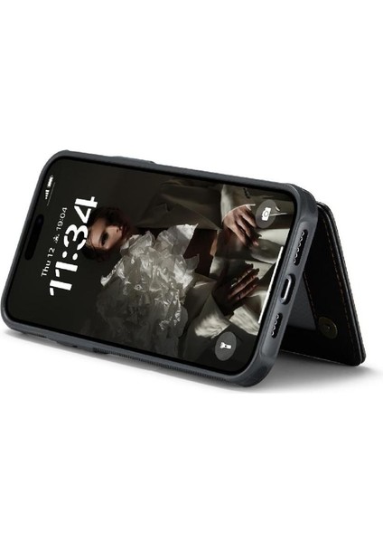 IPhone 16 Için Flip Case Pro Max Rfıd Engelleme Pu Deri Kickstand Ince (Yurt Dışından) modelleri