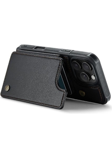 IPhone 16 Için Flip Case Pro Max Rfıd Engelleme Pu Deri Kickstand Ince (Yurt Dışından) fırsatları