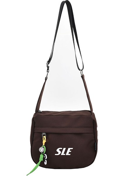 Çapraz Askılı Çanta Taşınabilir Yüksek Kaliteli Oxford Kumaş Malzemesi Çok Yönlü Stil, Koyu Kahverengi (Yurt Dışından)