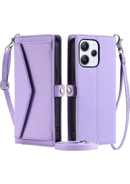 Cüzdan Crossbody Durumda Xiaomi Redmi Için 12 4g Cüzdan Kılıf Kadınlar Için Rfıd (Yurt Dışından)