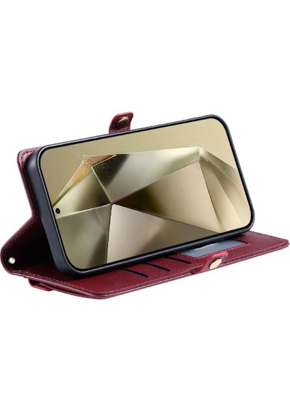 Cüzdan Crossbody Kılıf Oppo A3 Pro Fermuar Faturaları Yuvası Kart Tutucu Rfıd (Yurt Dışından)