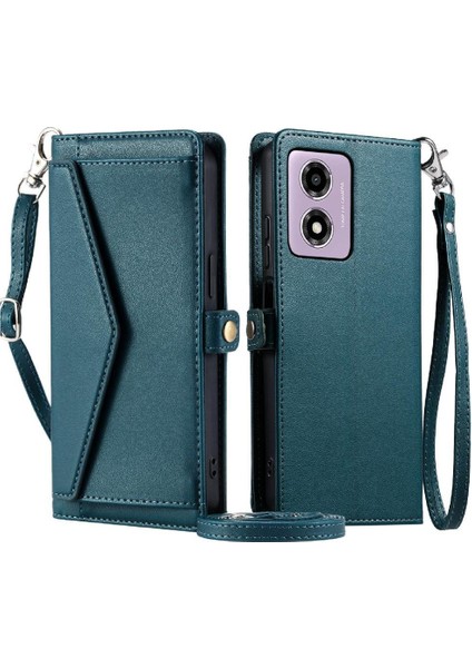 Motorola Moto G24 Için Cüzdan Crossbody Durumda Kart Tutucu Için Rfıd Engelleme (Yurt Dışından)