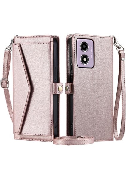 Motorola Moto G24 Için Cüzdan Crossbody Durumda Kart Tutucu Için Rfıd Engelleme (Yurt Dışından)
