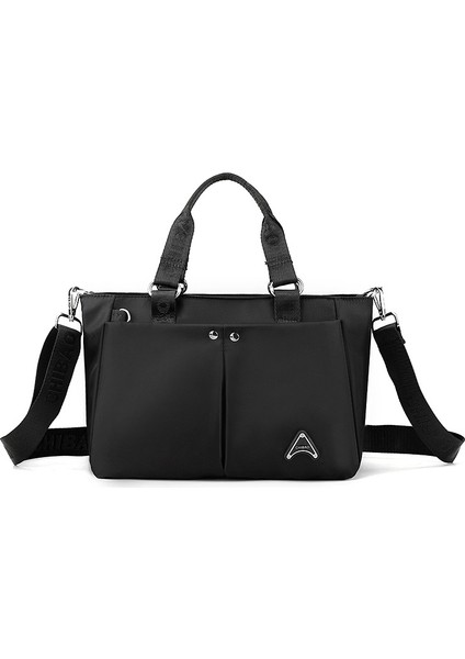 Çapraz Askılı Çanta Taşınabilir Yüksek Yoğunluklu Naylon Kumaş Mükemmel Işçılik, Siyah (Yurt Dışından)