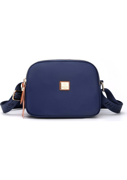 Çapraz Askılı Çanta Taşınabilir Yüksek Yoğunluklu Su Itici Oxford Kumaş, Mavi (Yurt Dışından)