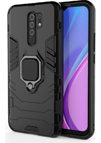 Halka Araba Dağı Kickstand Vaka Xiaomi Redmi 9 Başbakan Darbeye Askeri (Yurt Dışından)