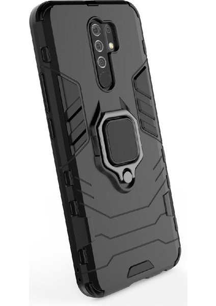 Halka Araba Dağı Kickstand Vaka Xiaomi Redmi 9 Başbakan Darbeye Askeri (Yurt Dışından)