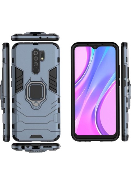 Halka Araba Dağı Kickstand Vaka Xiaomi Redmi 9 Başbakan Darbeye Askeri (Yurt Dışından)