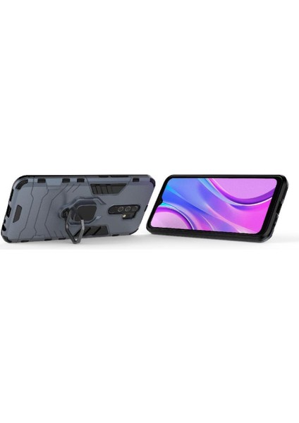 Halka Araba Dağı Kickstand Vaka Xiaomi Redmi 9 Başbakan Darbeye Askeri (Yurt Dışından)