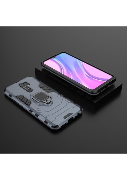Halka Araba Dağı Kickstand Vaka Xiaomi Redmi 9 Başbakan Darbeye Askeri (Yurt Dışından)
