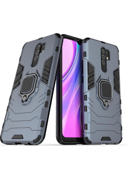 Halka Araba Dağı Kickstand Vaka Xiaomi Redmi 9 Başbakan Darbeye Askeri (Yurt Dışından)