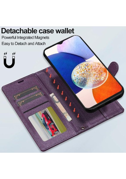 Samsung Galaxy S21 Fe Bölünmüş Deri Cüzdan Telefon Kapak Pu 2 Için Flip Case (Yurt Dışından)