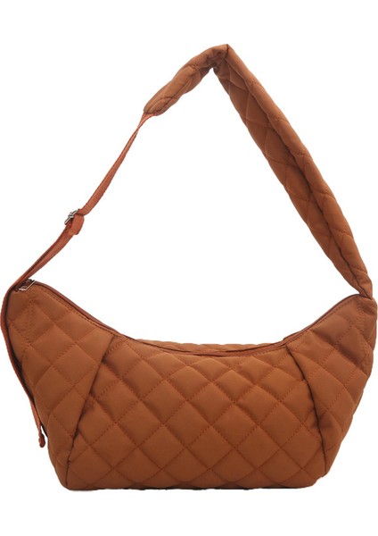 Çapraz Askılı Çanta Taşınabilir Yüksek Kaliteli Rahat Özel Kumaş Kentsel Stil, Kahverengi (Yurt Dışından)