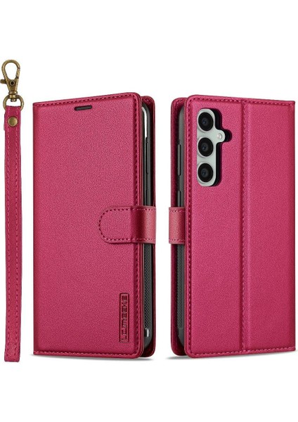 Samsung Galaxy S24 Için Flip Case Kickstand Bölünmüş Deri Cüzdan Telefon 2 In (Yurt Dışından)