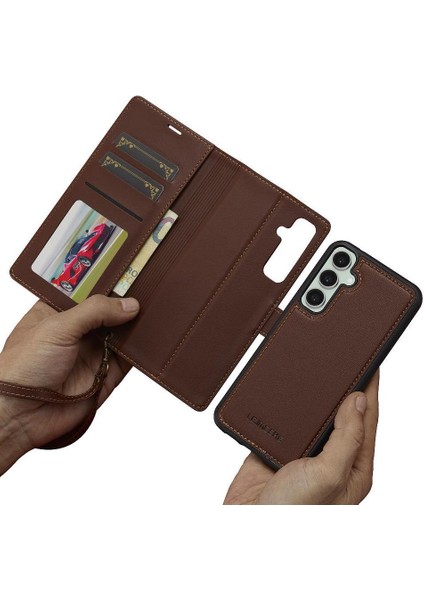Samsung Galaxy S24 Artı Cüzdan Durumda Bölünmüş Deri Cüzdan 2 1 Için Flip Case (Yurt Dışından) modelleri