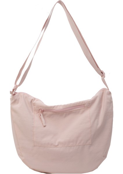 Çapraz Askılı Çanta Taşınabilir Yüksek Kaliteli Aşınmaya Dayanıklı Naylon Kumaş Yeni Stil, Pembe (Yurt Dışından)