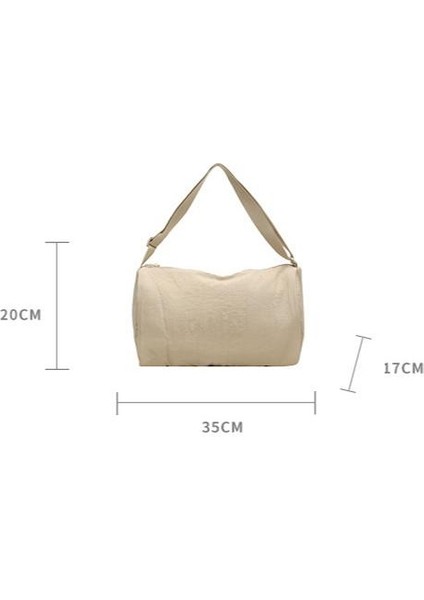 Çapraz Askılı Çanta Taşınabilir Yüksek Kaliteli Nefes Alabilen Naylon Kumaş Basit Stil, Gri (Yurt Dışından) fiyatları