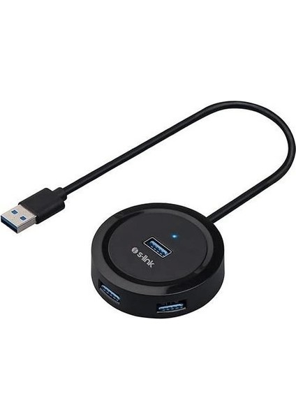 S-Lınk Swapp SW-U300 4 Port Usb3.0 Hub Çoklayıcı Gri