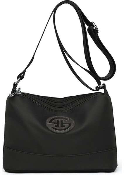 Çapraz Askılı Çanta Taşınabilir Yüksek Yoğunluklu Aşınmaya Dayanıklı Naylon Kumaş Mükemmel Işçılik Büyük, Siyah (Yurt Dışından)