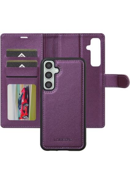 Samsung Galaxy Flip 5g Pu Deri Için Flip Case Ayrılabilir 2 1 Kickstand (Yurt Dışından)
