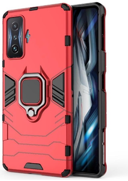Halka Araba Dağı Kickstand Kılıf Için Xiaomi Poco F4 Gt Darbeye Askeri (Yurt Dışından)