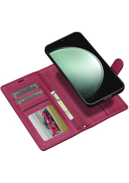 Samsung Galaxy S23 Ayrılabilir 2 1 Kickstand Bölünmüş Deri Için Flip Case (Yurt Dışından) indirimleri